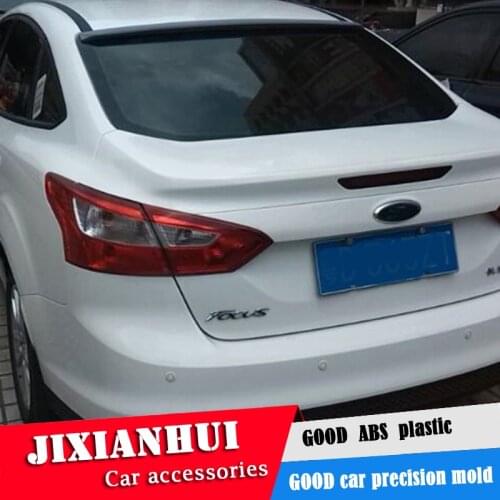 For Focus ROOF Spoiler 2012-2017 Ford Focus sedan ROOF Spoiler ABS plastic Material Car Rear Wing Color Rear Spoiler