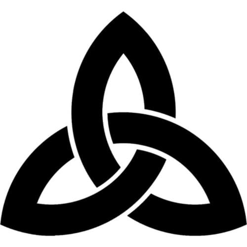 13.8cm*12.3cm Trinity Knot Pattern Fashion Car Accessories Car Styling Stickers