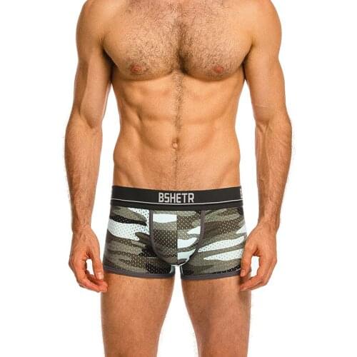 BITCED Mens Low-waist Underwear Personalized Cotton Camouflage Briefs Mens Sexy Cotton Underwear Personalized Underwear New