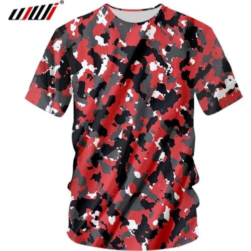 UJWI Mens Camouflage T-Shirts