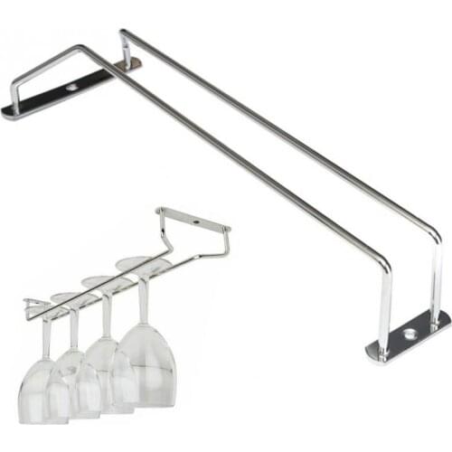 Glass Cup Hanger + Screws Set Chrome Plated Wine Champagne Glass Cup Hangers perfect for home bars and restaurants etc L0725