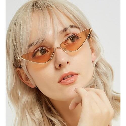 Nerzhul Retro Cat Eye Sunglasses Women Small Frame Triangle Sun glasses Women Eyewear Oculos De Sol Feminino Lunette Soleil
