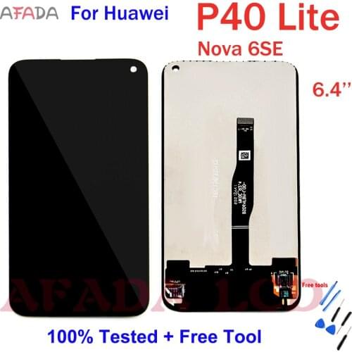 6.4" For HUAWEI P40 Lite LCD Display Nova 6SE LCD Touch Screen Replacement For Huawei P40 Lite Screen Nova 6SE display