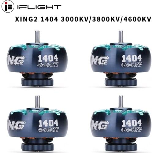 IFlight XING2 1404 3000KV/3800KV/4600KV 2-4S Toothpick Ultralight Build unibell motor compatible 3-4inch propeller for FPV Drone