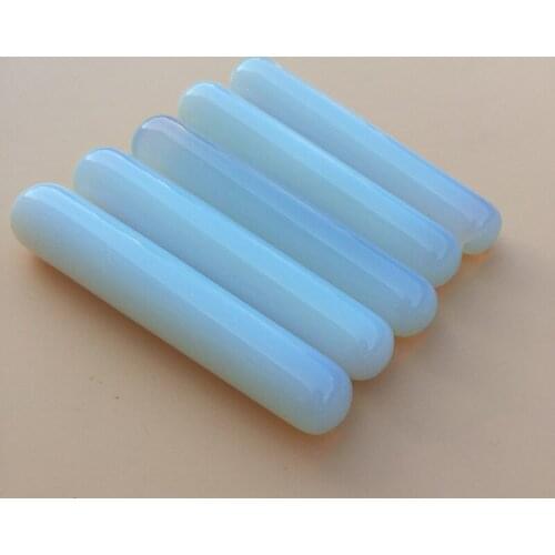 1PCS Natural crystal massage wand relaxing wand acupoint point stick reiki healing stone body chakra face massage