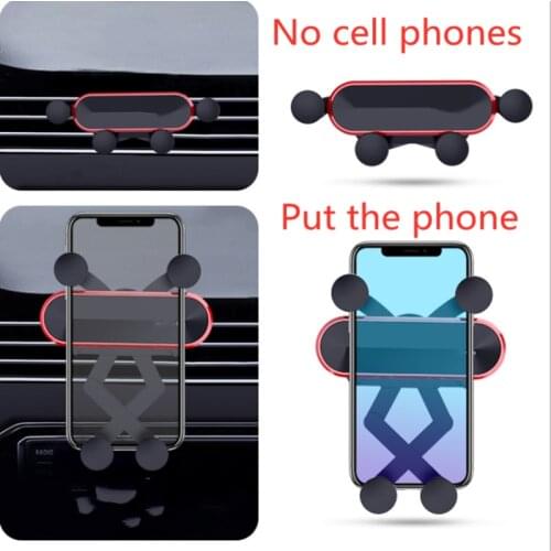 1PCS Universal Gravity Car Phone Holder Air Vent Flexible adjustment Clip Stand Cell Mobile phone GPS Support car products