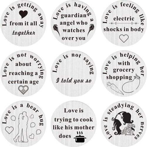 22mm stainless steel i love you forever locket backplate floating locket window plate