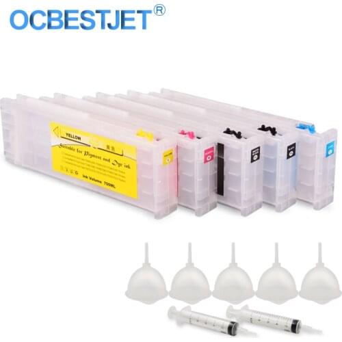 5Colors/Set T6941-T6945 T6941 Refillable Ink Cartridge For Epson SureColor T3000 T3200 T5200 T7200 T3270 T5270 T7270 700ML/PC
