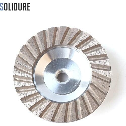 4 inch Fine#/100# diamond cup wheels turbo cup grinding Aluminum backer abrasive tools for grinding stone,concrete and tiles