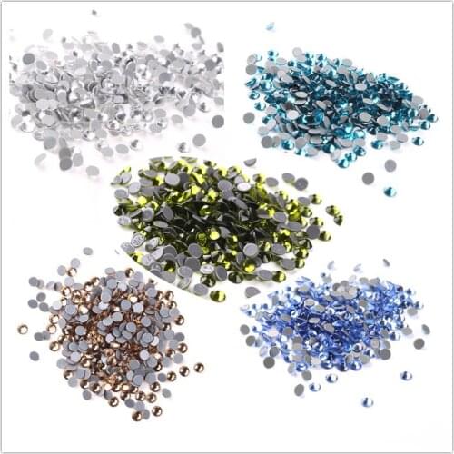 Promotion! SS8 multi colors 500 Gross hotfix Rhinestones crystal glass Rhinestone for wedding dress decoration designs