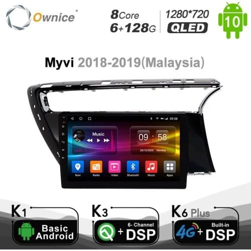 6G+128G Ownice 2Din Android 10.0 Car Multimedia Player for PERODUA Myvi 2018 - 2019 1280*720 DSP 4G SPDIF Radio Stereo GPS BT5.0