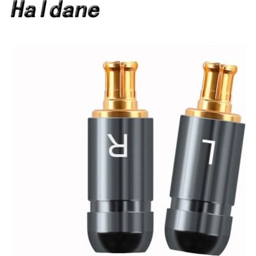 Free Shipping Haldane HiFi Earphone DIY Pins Plug For CKS1100 E40 E50 E70 Gold Plated Connector