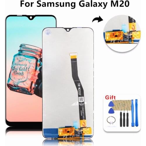 For Samsung Galaxy M20 LCD SM-M205 M205F M205G/DS Display With Touch Screen Digitizer Assembly +Tools