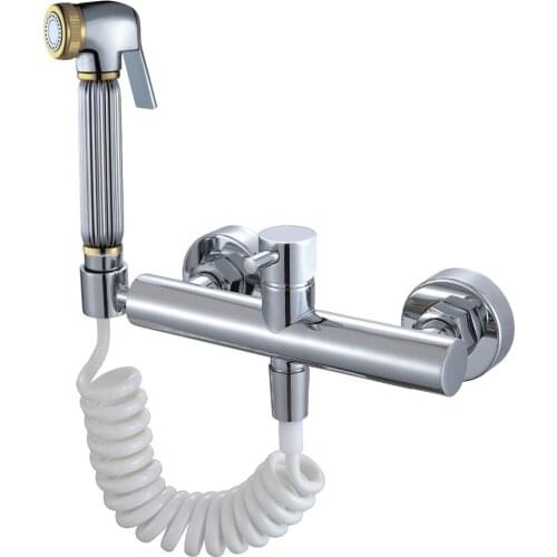 Hot and cold Water-saving High Pressure Bidet Sprayer Handheld Bidet for toilet, Chrome finish BD478