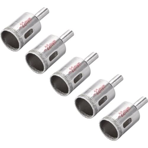 Uxcell 22mm Diamond Drill Bits Hole Saws for Glass Ceramic Porcelain Tiles 5 Pcs