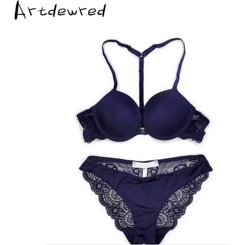 New Brand Women Underwear Bra Sets, Bra + Hollow Panties Lace Bra Sexy Push Up Bra And Briefs Sets Brassiere Lingerie Set