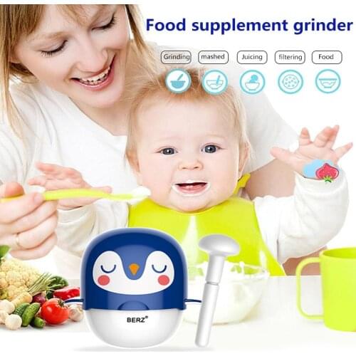 Baby Food Mill Feeding Grinding Tools Processor Bowl Infant Handmade Multifunction Fruit Nutrition Supplement