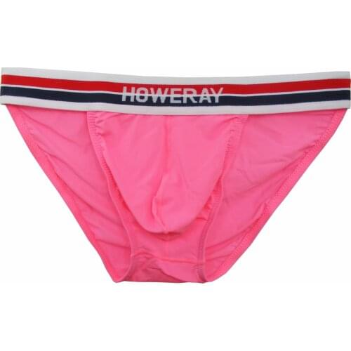 Brand Howe Ray mens solid underwear mens ice silk fashion sexy triangular underwear men solid briefs male underpants