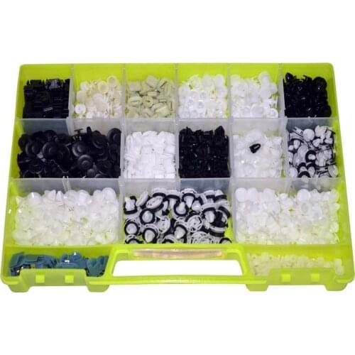 Clip Set 1105 Piece Peugeot Bag 2 + Car fastener for-Push Pin-Trim Rivet