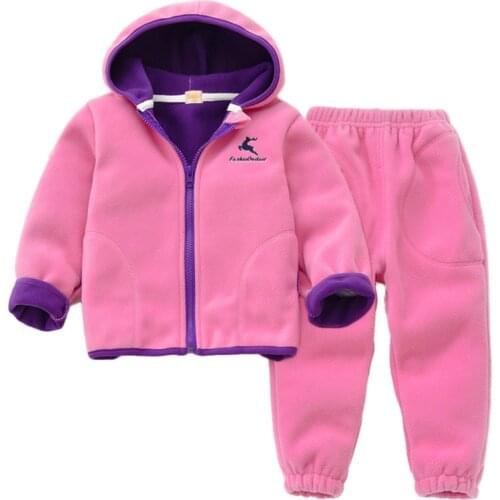 New Baby Boys Girls Fall Winter Clothing 1-8 Years Kids Comfortable Warm Sport Set Children Casual Clothes 2-Piece