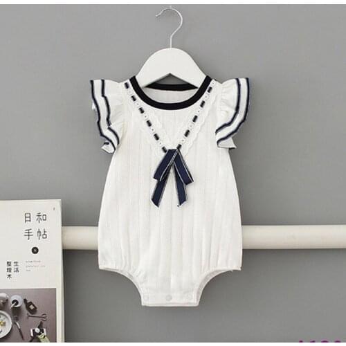 Baby Girl Clothes Infant Romper Cute Bow Cotton Baby Girl Clothes Summer Newborn Jumpsuits Outfits Sunsuit QZ107