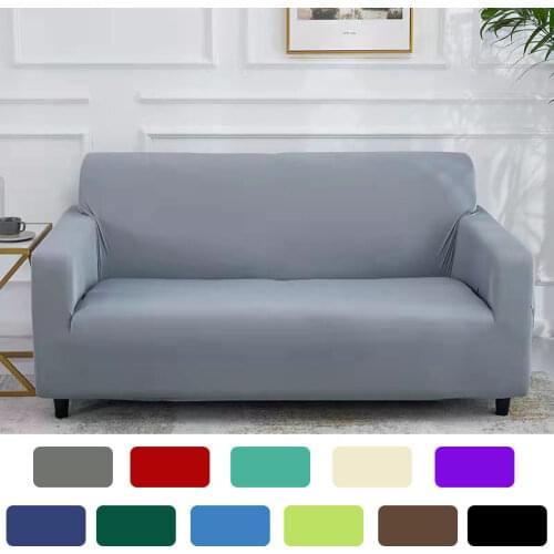 Solid Color Sofa Cover for Living Room Thicken Corner Couch Cover Home Slipcovers non slip velvet Sofa Covers