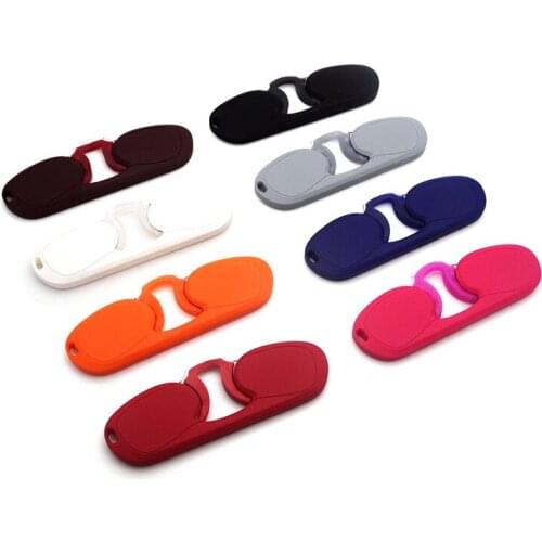 Wholesale new clip nose reader for men and women TR90 glasses high-end reading glasses portable frame