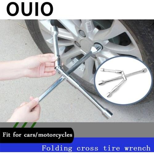 OUIO 1Set Car cross-type folding Allen wrench auto repair tools For Renault Megane 3 Duster Captur Chevrolet Cruze Aveo Captiva