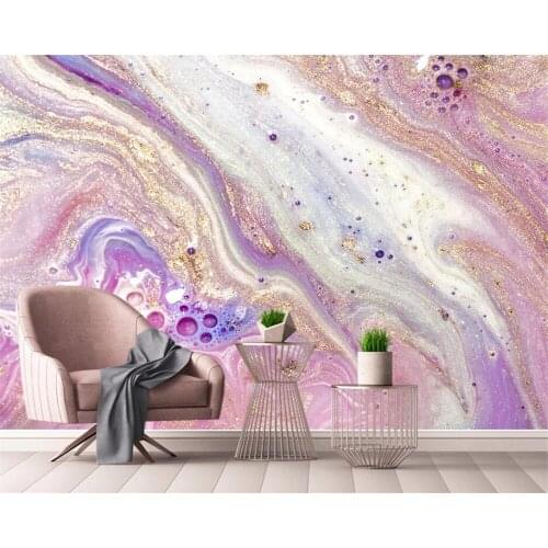 Beibehang Customized modern minimalist abstract wave golden marble TV background wall papers home decor wallpaper papier peint