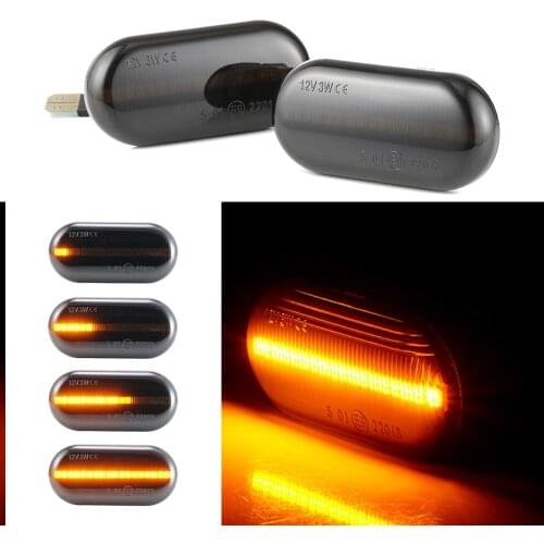 Led Dynamic Side Marker Turn Signal Lights For Dacia Duster Dokker Lodgy Renault Megane 1 Clio1 2 KANGOO ESPACE Smart Fortwo 453