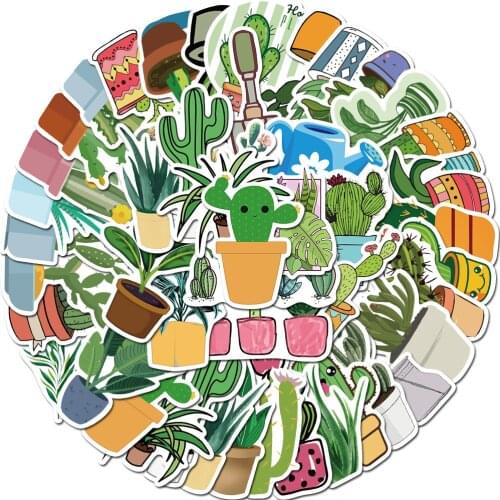 TD ZW 70/45Pcs Green Series Animal Plants Cute Stickers for Children Kids Sticker on Laptop Scrapbook Luggage DIY Decal Stickers