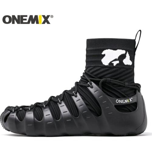 ONEMIX Roman Shoes Women Summer Sneakers Platform Shoes Socks Gladiator Sandals Men Breathable Running Beach Water Sports Shoes