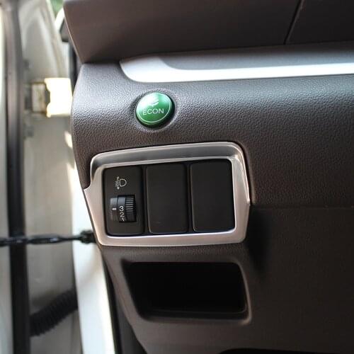 For 2012-2016 Honda CRV CR-V Matte Chrome Left Center Control Trim Cover Interior Mouldings 2013 2014 2015