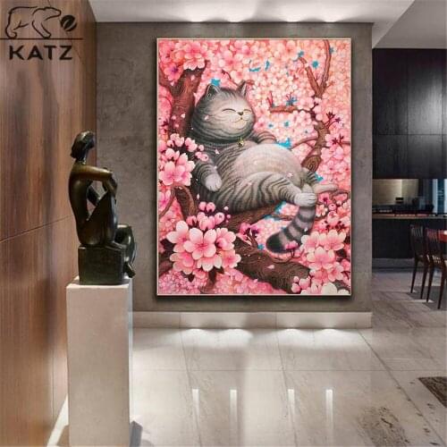 Flower Tree Diamond Painting Animal Embroidery Crossing Diy Majestic Mosaic Art Gift Living Room Cross Stitch Home Decoration
