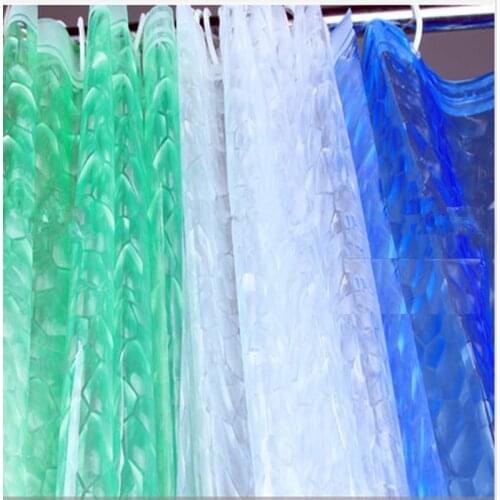 3D Waterproof Curtain Terrace Tulle Glitter Sheer Curtains for Bathroom / Outdoor / Living Room Mpev Mildew Window Treatments