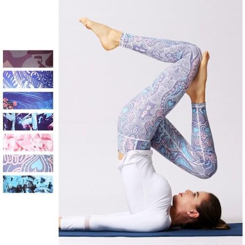 Fitness Yoga Sports Leggings For Women Stretched Printed Yoga Pants Yoga leggings Female Workout Trousers Running Pants Tights
