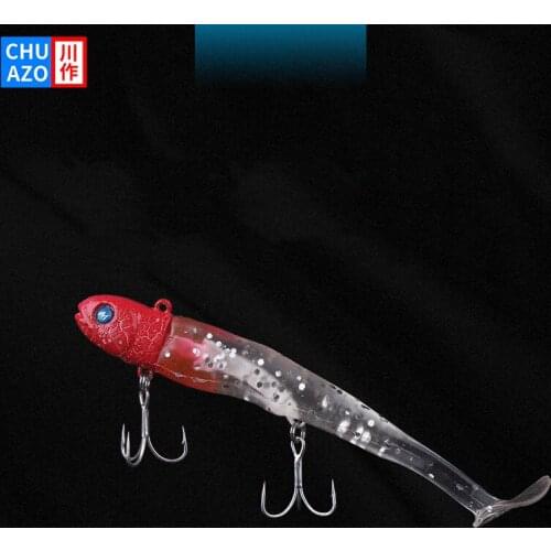 1 Piece Luminous Minnow Bait 28g 41g Fixture Sinking Wobbler Hard Bait Artificial Crankbait Night Fishing Pescado