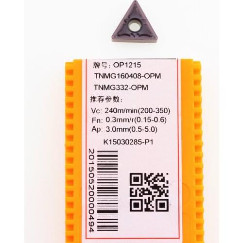 10PCS OP1215 TNMG160408 OPM CNC External lathe Cutter Carbide Blades Turning Tools Hard Alloy Insert