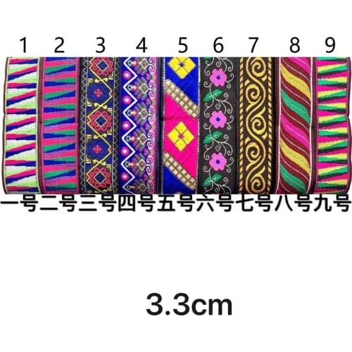 3.3cm ethnic style folk style nation style jacquard ribbon,jacquard webbing,garment ribbon,shoes ribbon,bag ribbon,QC0725D