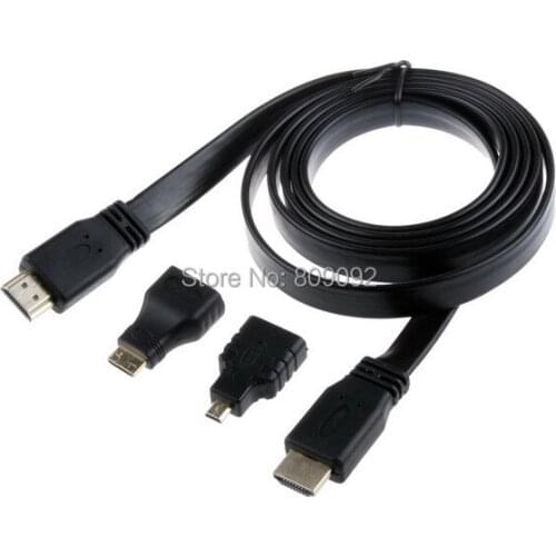 3in1 HDMI to HDMI / Mini HDMI / Micro HDMI Adaptor Cable Kit HD for Tablet PC TV