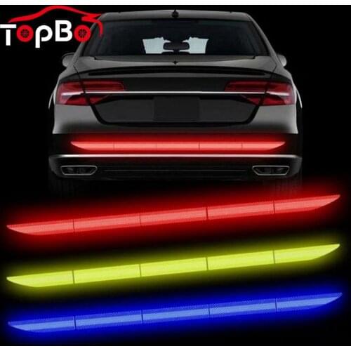 5Pcs Car-Styling Reflectante Reflector Traceless Sticker Auto Car Body Exterior Accessories Reflex Warning Strip Reflective Tape