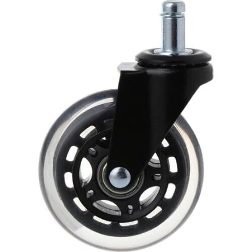 5Pcs 11x22mm Office Chair Wheels Wivel Rubber Caster Wheel Safe Rolling Caster Replacements For Home Furniture