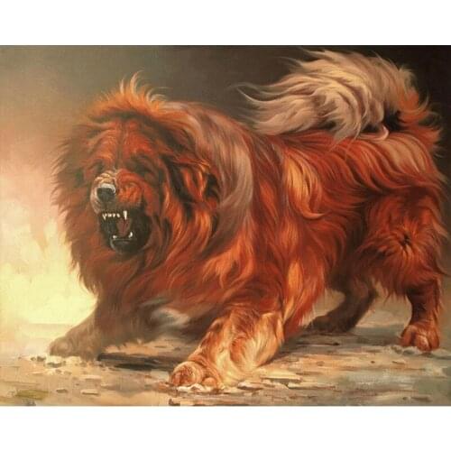 5D Diamond Painting Animal Tibetan Mastiff Mosaic DIY Diamond Painting Full Round/Square Dog Cross Stitch Embroidery Home Decor