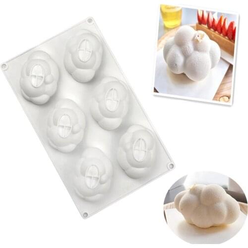 6 Holes Cloud Shape Silicone Mold Dessert Mousse Pan Candle Soap Cake Mould Cake Decorating Tools