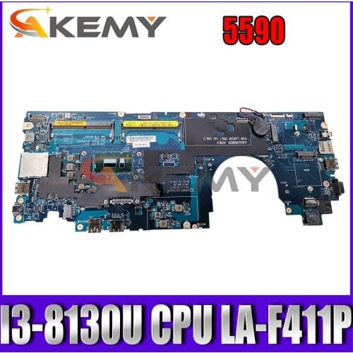 Akemy Brand NEW DDM80 LA-F411P FOR Dell Latitude 5590 Laptop Motherboard I3-8130U CN-0YTW90 YTW90 79TG6 Mainboard 100%tested