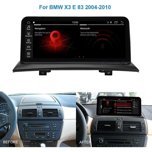 Koason 10.25in Car Video Android 9.0 Audio Gps navigation Multimedia Player for Bmw X3 E83 04-10 With IDRIVE Multimedia Player
