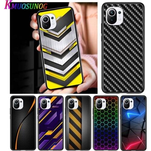 Car Carbon fibre for Xiaomi Mi 11 10T Note 10 Ultra 5G 9 9T SE 8 A3 A2 A1 6X Pro Play F1 Lite 5G Black Phone Case