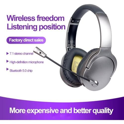 Bluetooth Headset Bluetooth V5.0 Wireless Headset With Microphone 7.1 Channel In-ear High-definition Noise Reduction Headphone