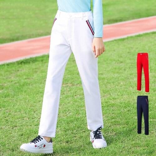 Boys Pants Golf Clothing Girls Clothes Elastic Band Trousers Children Pants Sports Team Uniform Good Quality Spring Clothing