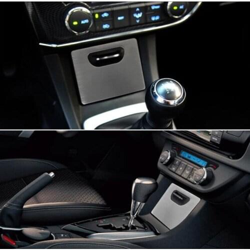 For Toyota Corolla 2014 Stainless Steel Centre Console Cigarette Cigar lighter Panel Modified Decoration Cover Trim Car Styling
